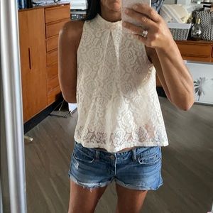 American Eagle  shorts & Love Fire Lace Tank
